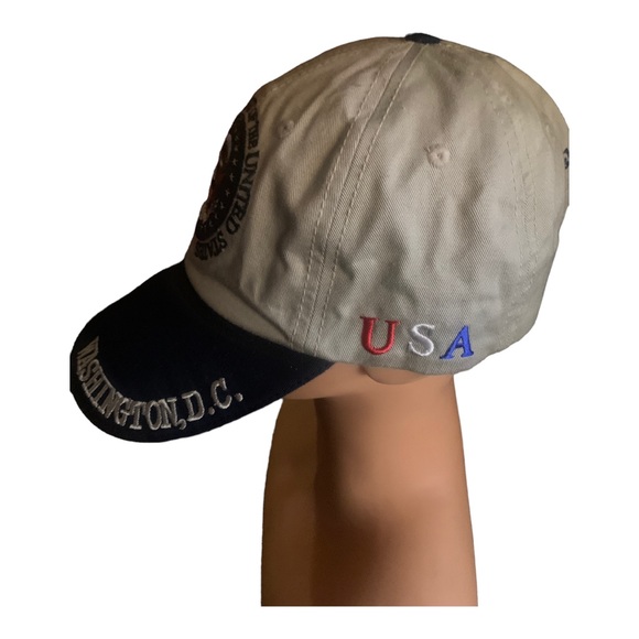 Presidential Seal Hat Washington DC Hat Baseball Cap (Tan) - Picture 3 of 9